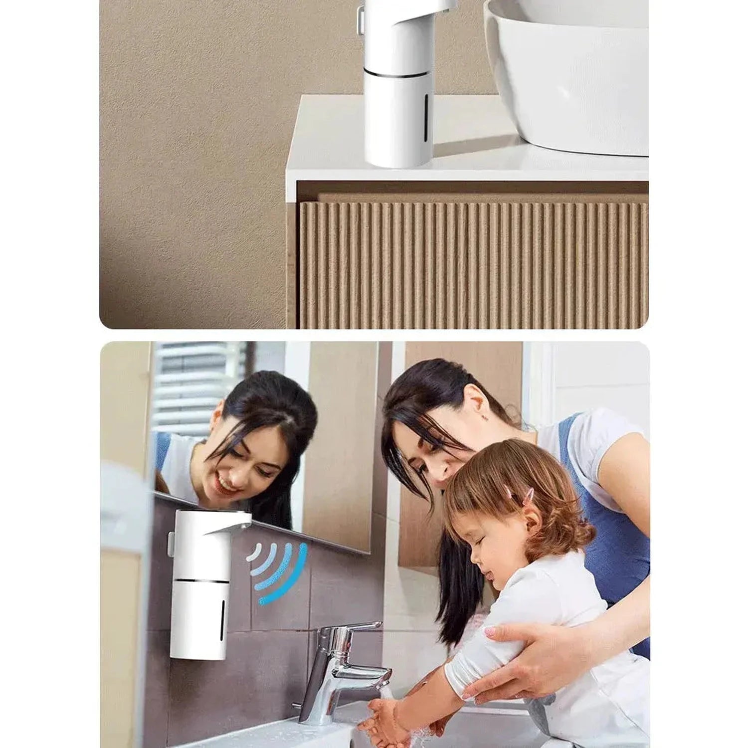 New Bathroom Automatic Sensing Soap Dispenser Type C Multiple Levels Contactless Electric Frother Charging Wall Mounted Vertical Jonine’s Corner