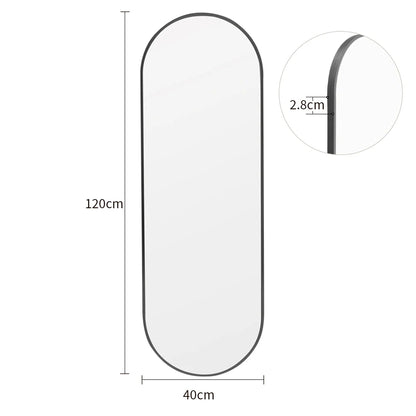 The Mirror That Opens the Room — Oversized Oval Full-Length Mirror