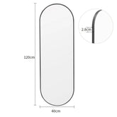 The Mirror That Opens the Room — Oversized Oval Full-Length Mirror
