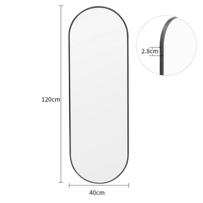 The Mirror That Opens the Room — Oversized Oval Full-Length Mirror