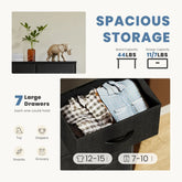 JHK Desser For Bedroom With 7 Fabric Drawers Organizer Storage Closet Chest Clothes For Living Room Display Cabinet Of Furniture Jonine&