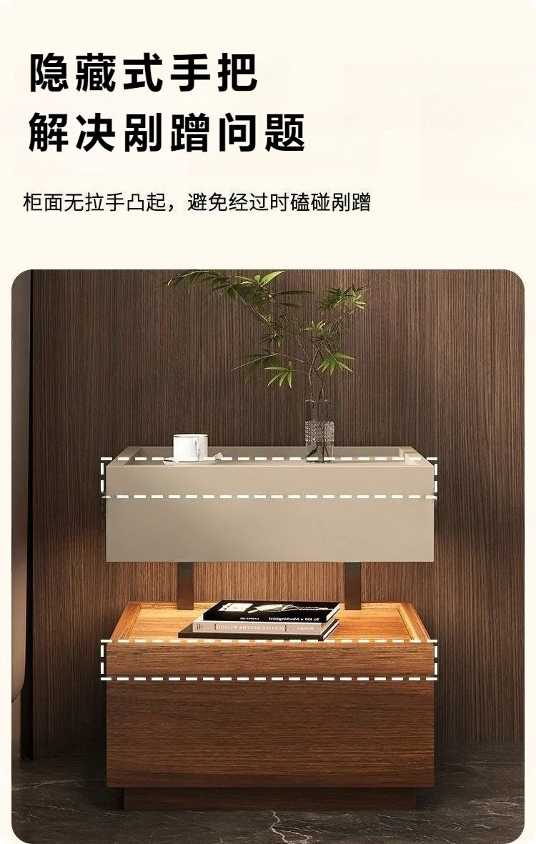 Simple European Bedside Table Classic Storage Luxury Trendy Night Table Modern Premium Comodini Camera Letto Bedroom Furnitures