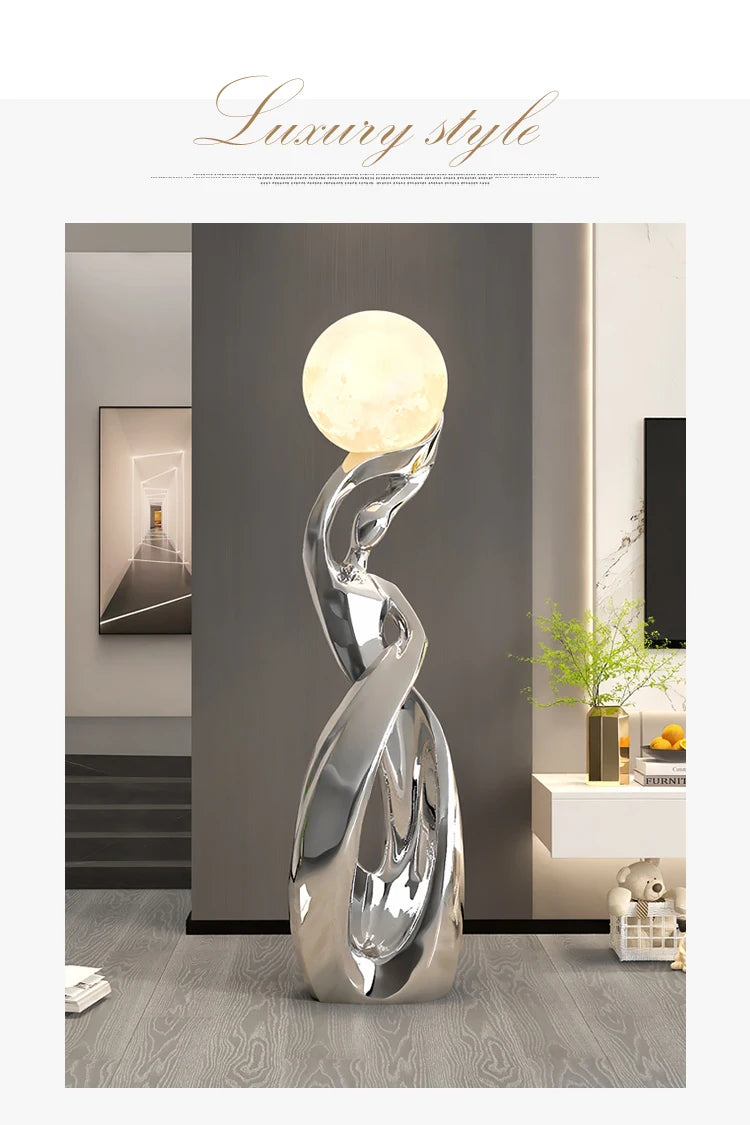 Light That Lives in the Room — Nordic Glow Resin Figurine with Ambient Light