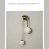 Gold Glass Ball Wall Sconce – Jonine’s Corner Modern LED Light