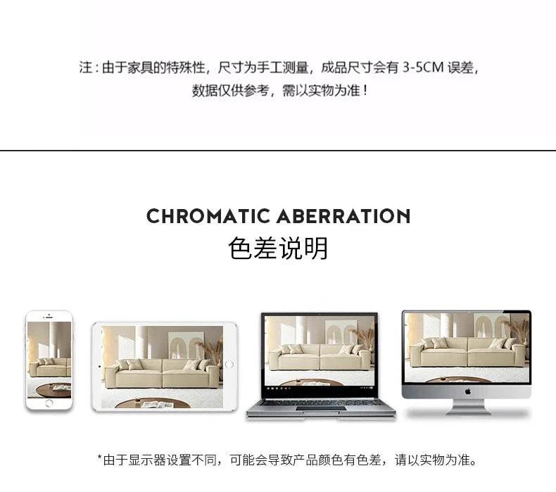 Aesthetic Space-Saving Luxury Sofa — Unique Designer Living Room Seating