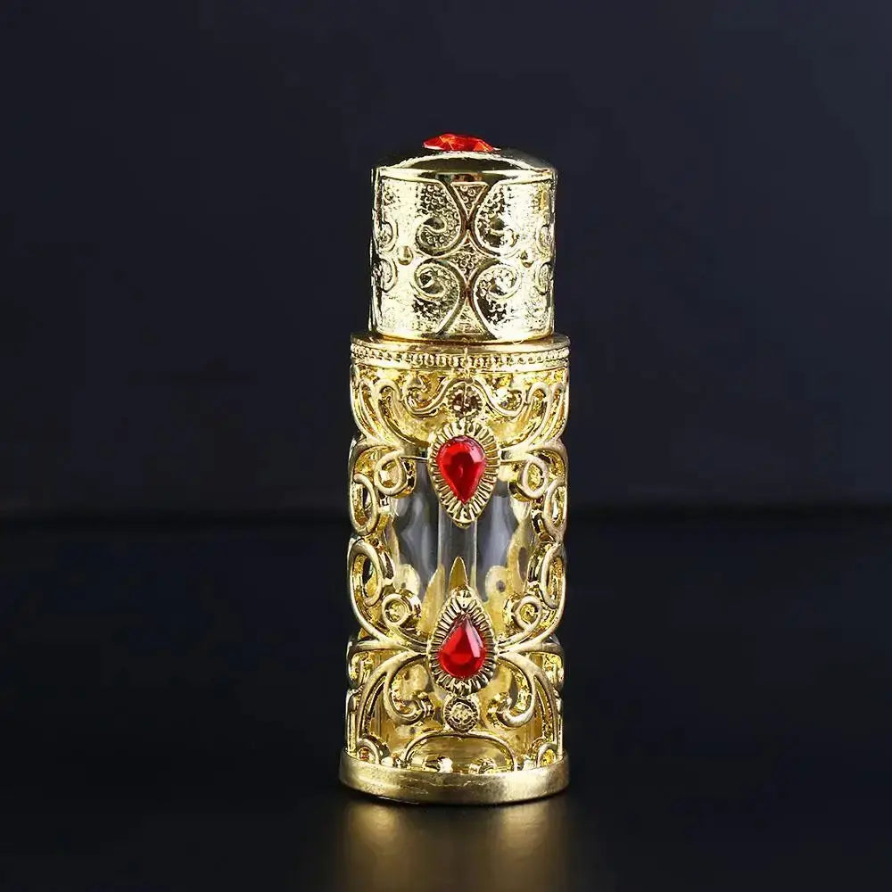 The Dubai Dropper — Arabian-Style Gold Rhinestone Refillable Perfume Bottle (3ml) Jonine’s Corner