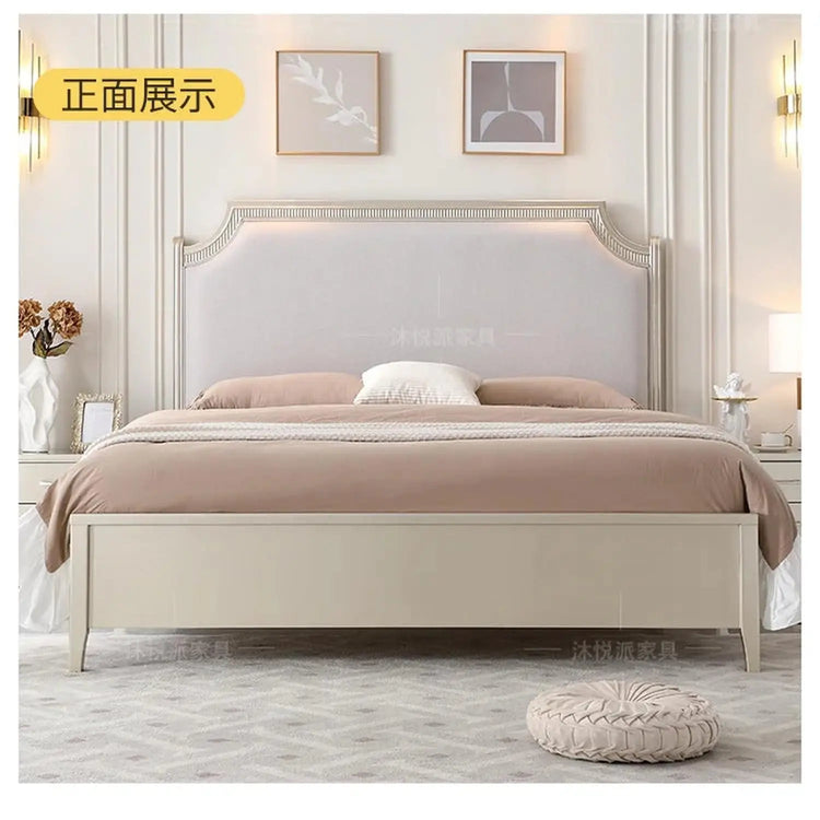 European Minimalist Waterproof Bed Frame with Headboard Jonine’s Corner