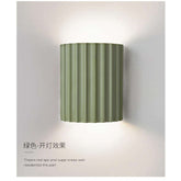 Nordic Macaroon Resin LED Wall Lamp — Sculptural Bedside Glow