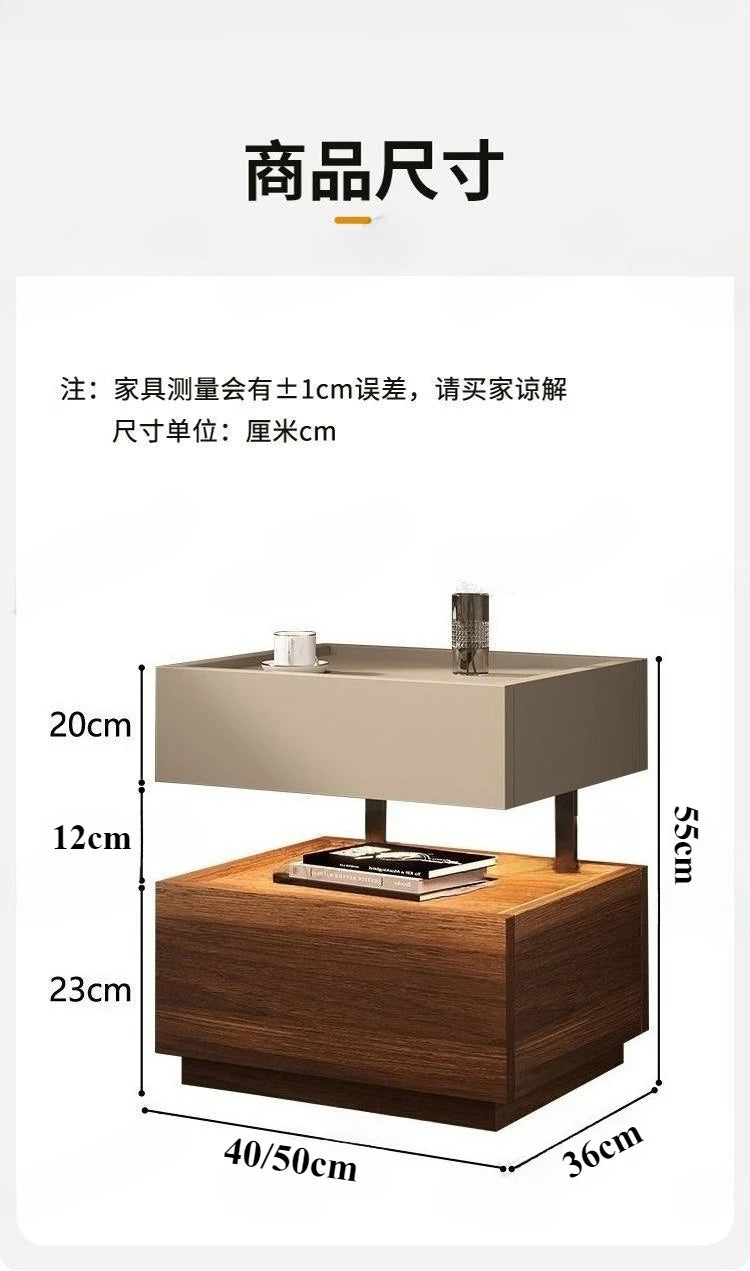 Simple European Bedside Table Classic Storage Luxury Trendy Night Table Modern Premium Comodini Camera Letto Bedroom Furnitures