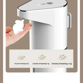 New Bathroom Automatic Sensing Soap Dispenser Type C Multiple Levels Contactless Electric Frother Charging Wall Mounted Vertical Jonine’s Corner