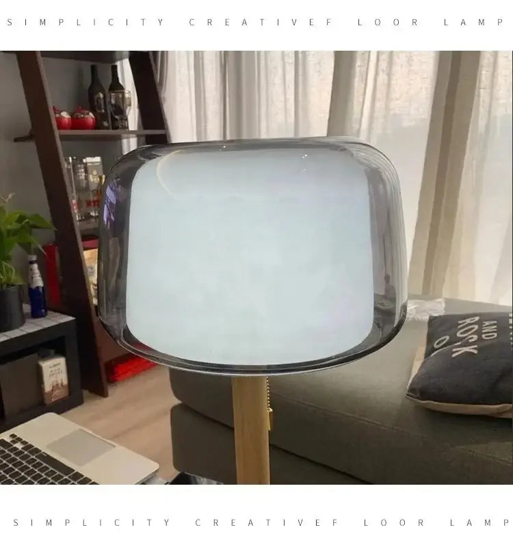 Modern Creative Glass Floor Lamp Simple Sofa Side Decorative Lighting Living Room Bedroom Bedside Lamp LED Reading Desk Light Jonine&