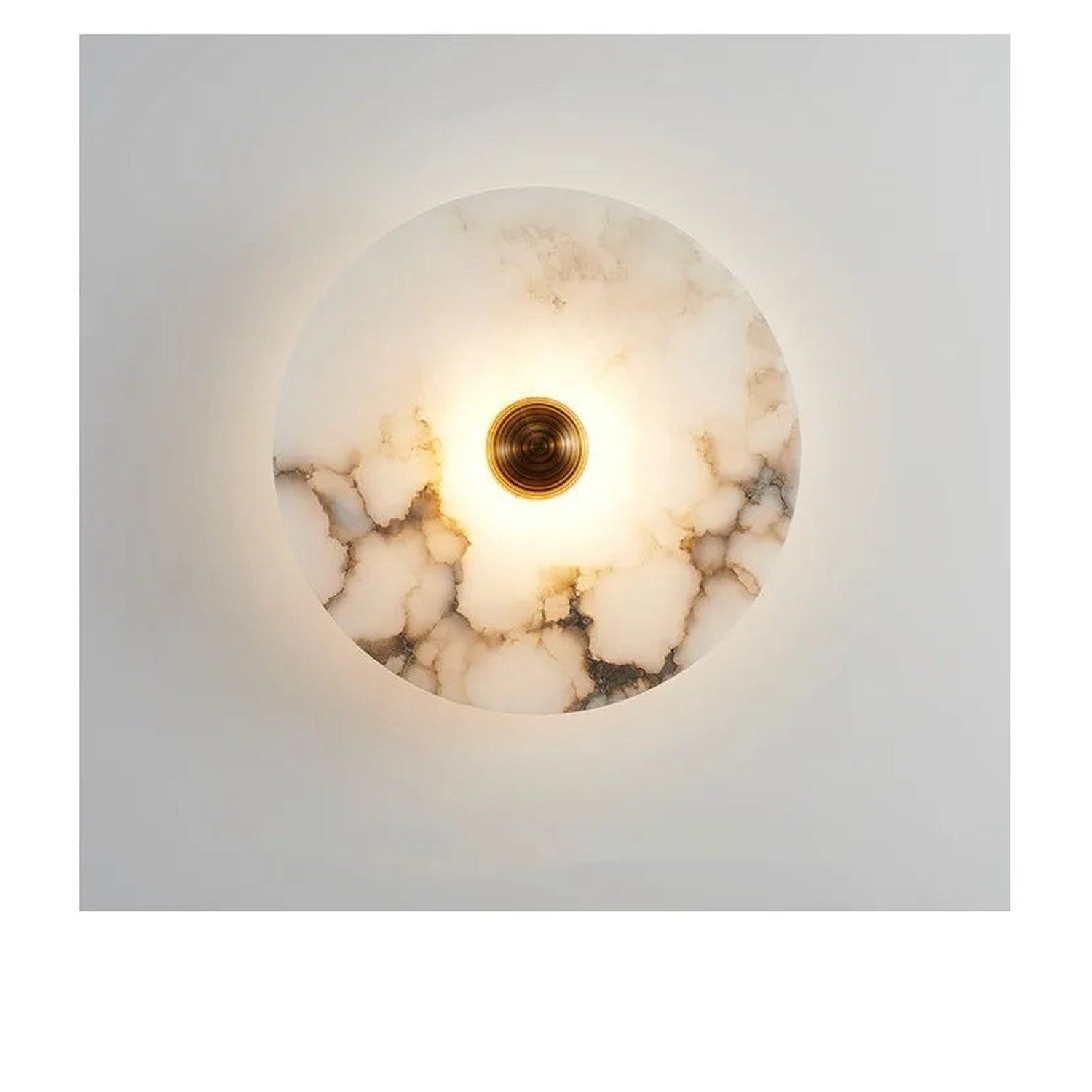 Marble Wall Sconce — Luxury Stone Wall Lamp for Living Room, Bedroom &amp; Bathroom