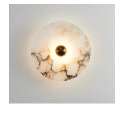 Marble Wall Sconce — Luxury Stone Wall Lamp for Living Room, Bedroom &amp; Bathroom