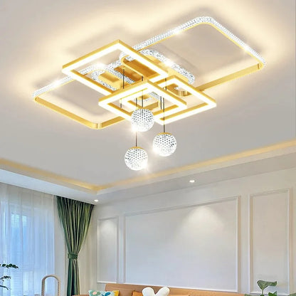 Modern Circle LED Pendant Light — Metal & Acrylic Dining Room Lamp