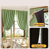 No-Drill Blackout Curtains — Self-Adhesive Bedroom Window Panels Jonine’s Corner
