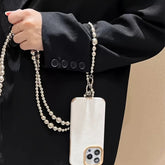 Holiday party gifts for friends and family, long silver bead hanging rope, phone case, bag, pendant Jonine’s Corner