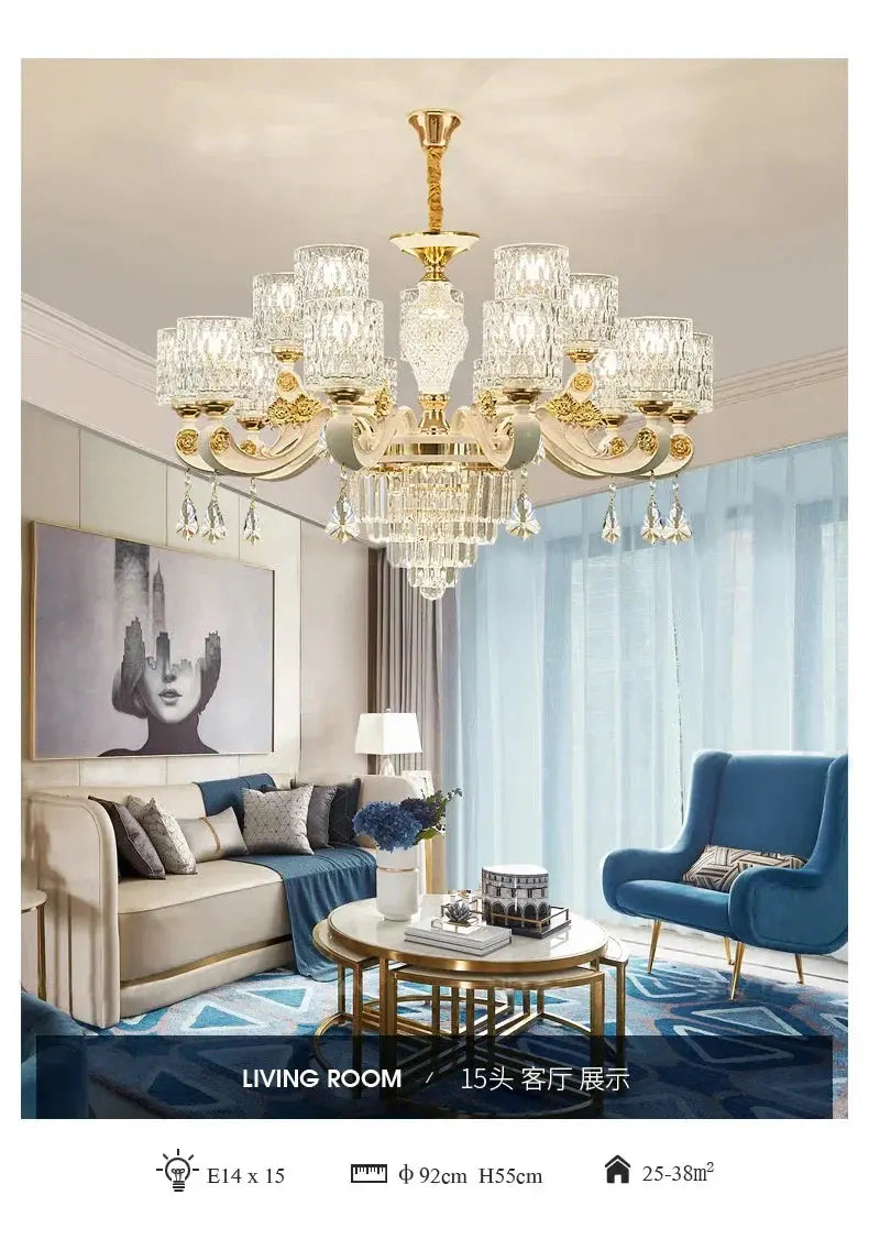 Dressed in Light — Crystal LED Chandelier for Hotel-Worthy Living Rooms &amp; Bedrooms Jonine’s Corner