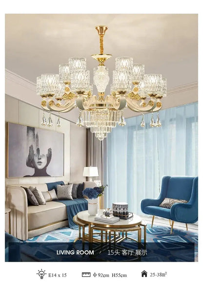 Dressed in Light — Crystal LED Chandelier for Hotel-Worthy Living Rooms &amp; Bedrooms Jonine’s Corner