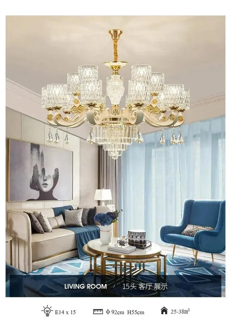 Dressed in Light — Crystal LED Chandelier for Hotel-Worthy Living Rooms & Bedrooms Jonine’s Corner