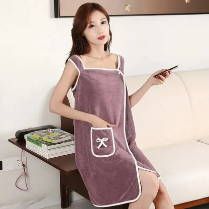 Wrap & Go — Wearable Fast-Dry Bath & Beach Towel (140×85cm)