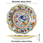 Hand-Painted Ceramic Steak Plate — Irregular Western Dinnerware