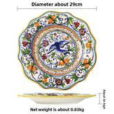 The Artisan Table — Hand-Painted Ceramic Dinner Plate