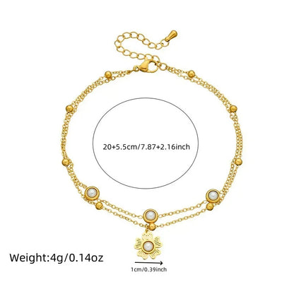 Stainless Steel Bohemian Style Personalized Anklet