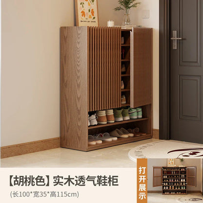 Entryway Wood Shoes Rack Vintage Luxury Space Saving Shoes Rack Storage Unit Meuble De Rangement Multifunction Furniture Jonine’s Corner