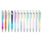 20-200Pcs Gradient Metal Ballpoint Pens with Stylus Tip Free Custom Logo Ballpens for Corporate Gifts & Wedding Favors