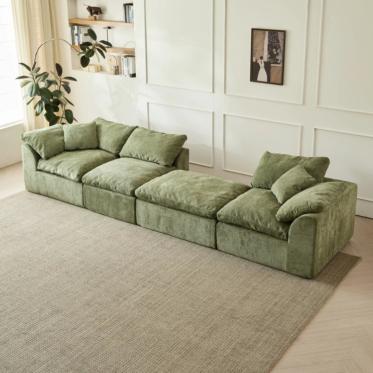 The Cloud Sofa — 109" Oversized L-Shaped Chenille 