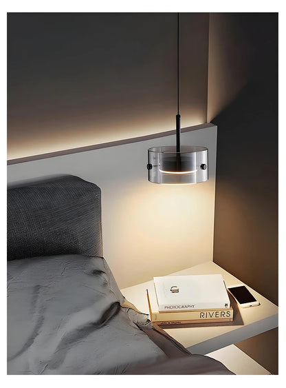 Nordic Glass LED Pendant Lamp — Modern Luxury Hanging Light for Dining Room & Living Room