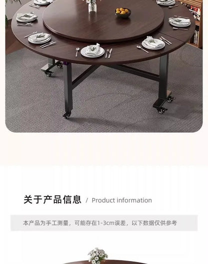 Round Foldable Dining Table — 100 & 120cm