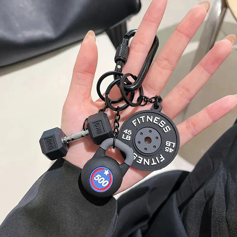 Motivational Fitness Keychain — Colorful Gym Bag Charm & Workout Gift