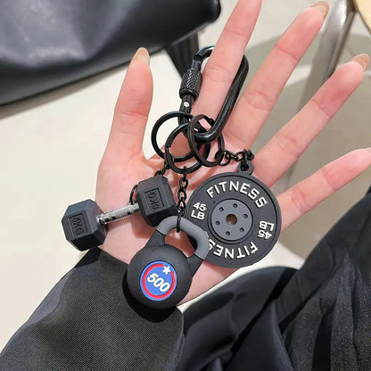 Motivational Fitness Keychain — Colorful Gym Bag Charm & Workout Gift