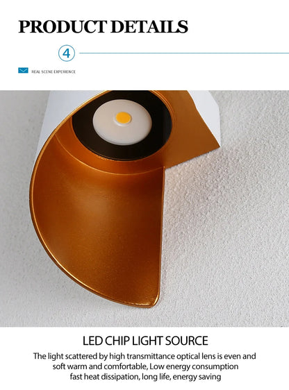 Spiral LED Wall Light — Nordic Modern Indoor & Outdoor Sconce