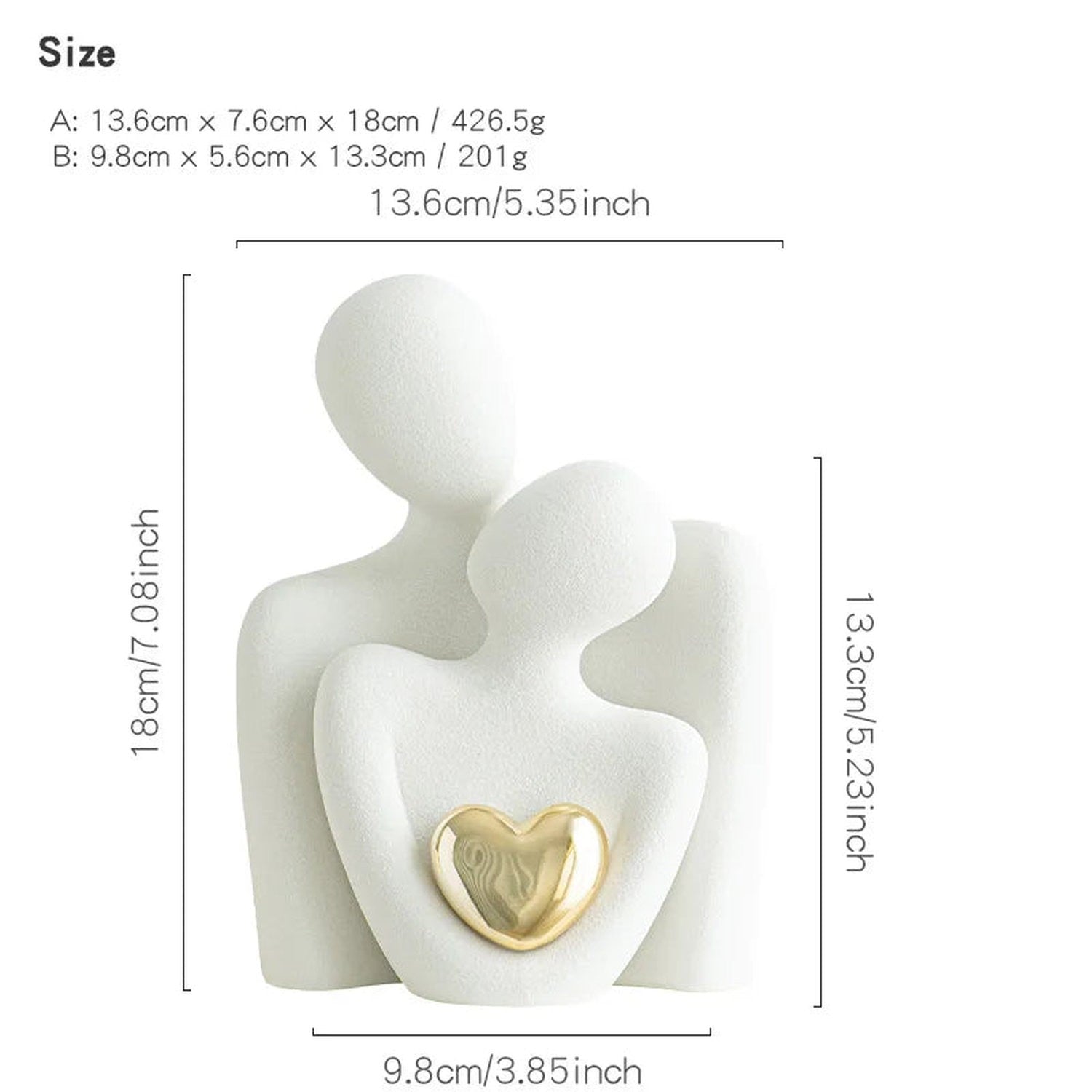 The Hug That Stays — Ceramic Love Sculpture for Home &amp; Gifting