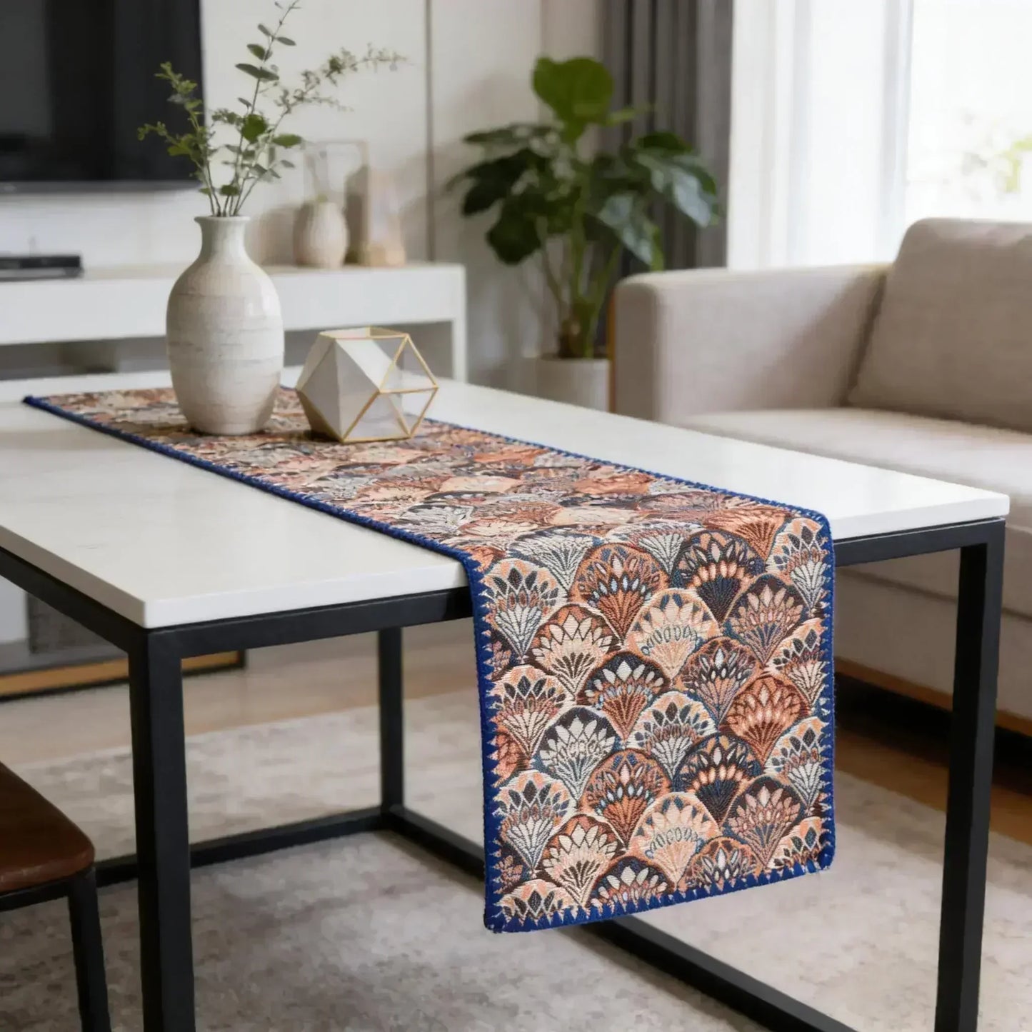 Nordic Cotton Linen Table Runner — Multiple Sizes & Patterns