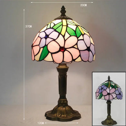Old World Glow — European Retro Art Glass LED Desk Lamp