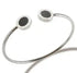 Fashion Simple Stainless Steel 3 Crystal Bracelet Bangle