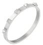 Fashion Simple Stainless Steel 3 Crystal Bracelet Bangle