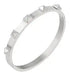 Fashion Simple Stainless Steel 3 Crystal Bracelet Bangle