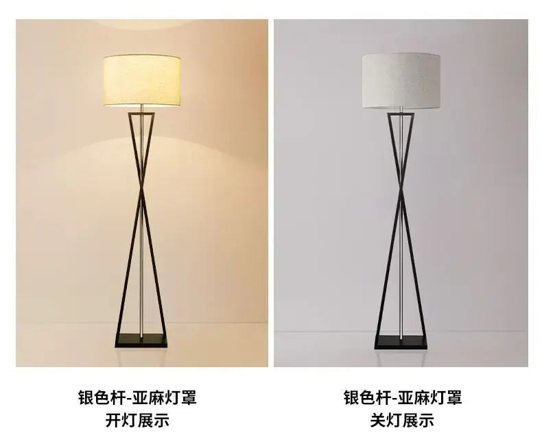Scandinavian Modern Iron Floor Lamp Creative Minimalist for Living Room Bedroom Study Night Lighting Home Decor Items LED Jonine’s Corner