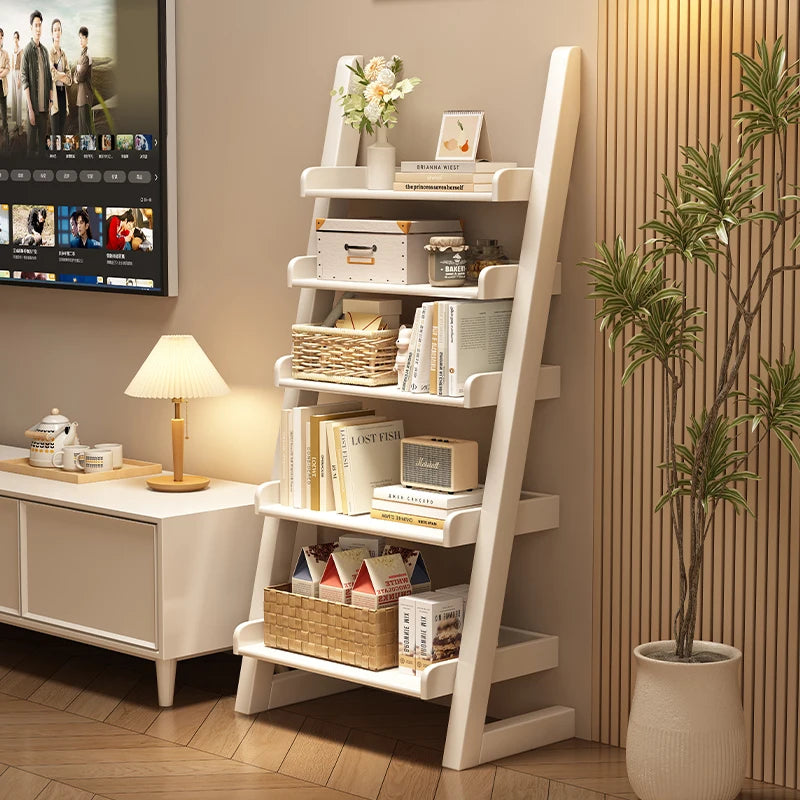 Where Books Meet Beauty — Minimalist Open Bookshelf & Display Cabinet