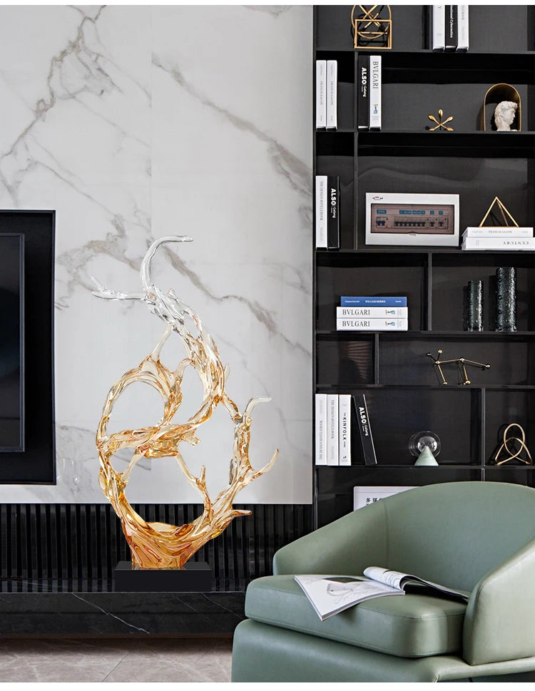 Quiet Luxury in Resin — Lumière Light Luxury Art Sculpture for the Modern Interior