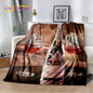 Printed Flannel Throw Blanket