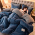 Lamb Fleece Blanket Winter Comforter Thickened Quilts Double-sided Velvet Warm Quilt Single Double Dormitory Milk Fleece Core Jonine&