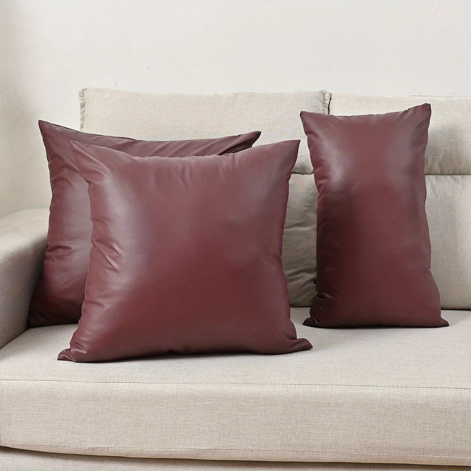 Waterproof PU Lumbar Cushion Cover — European Style