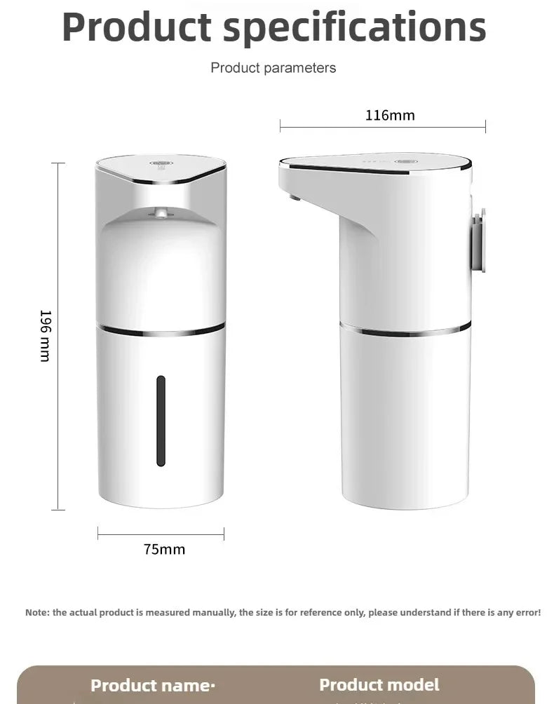 Touch-Free Clean — Automatic Sensing Foam Soap Dispenser, Wall Mounted