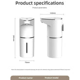 New Bathroom Automatic Sensing Soap Dispenser Type C Multiple Levels Contactless Electric Frother Charging Wall Mounted Vertical Jonine’s Corner
