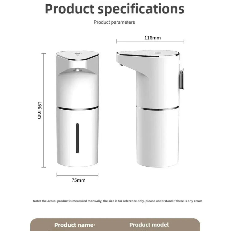 New Bathroom Automatic Sensing Soap Dispenser Type C Multiple Levels Contactless Electric Frother Charging Wall Mounted Vertical Jonine’s Corner